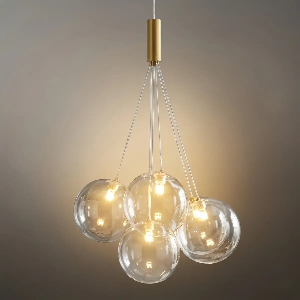 Designer Bubble Pendant Light — Clear Glass